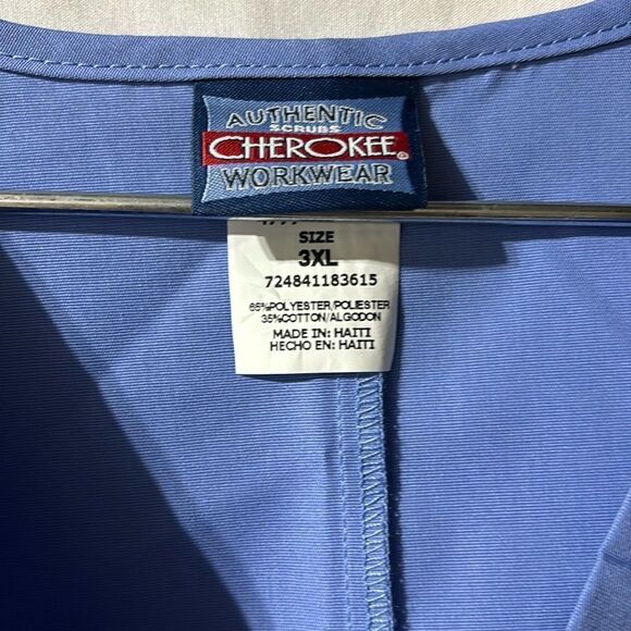 3XL Unisex V-Neck Top #4876 Ciew Blue
Cherokee Workwear - Picture 5 of 6